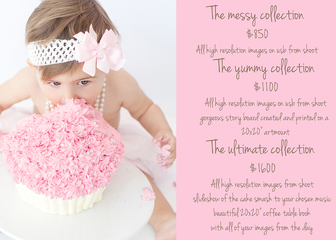 Cake Smash Pricing Packages